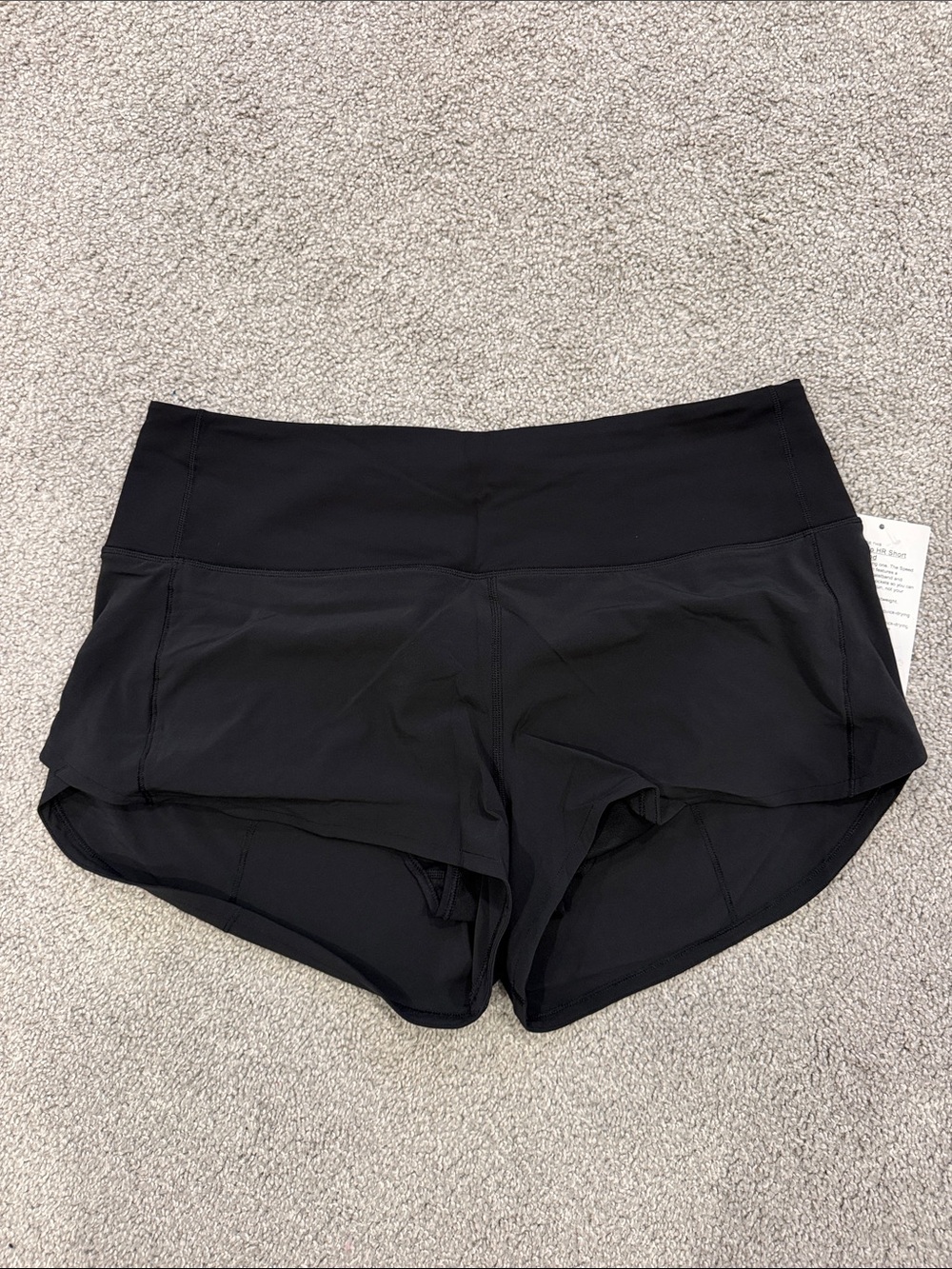 Lululemon NWT Speed Up Short High-Rise *2.5" Black Size 12 - Picture 2 of 4
